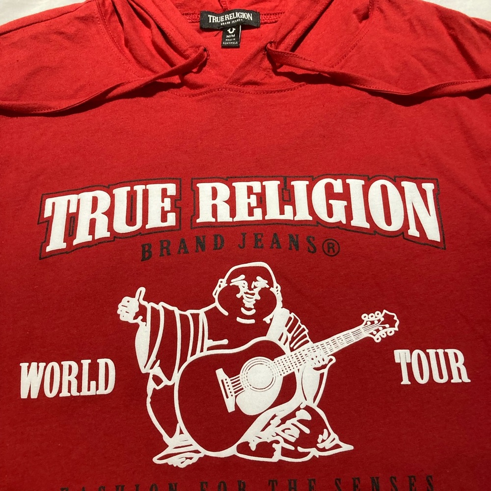 True Religion Sleeveless hooded tank top, Men’s size medium, NWOT! $59.00! - Picture 3 of 5